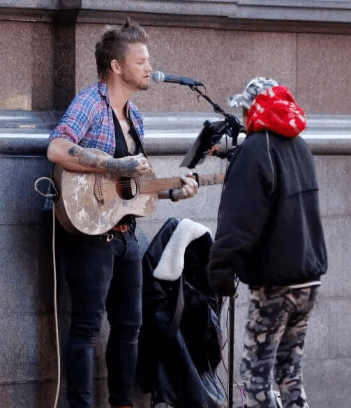 Busking For Money